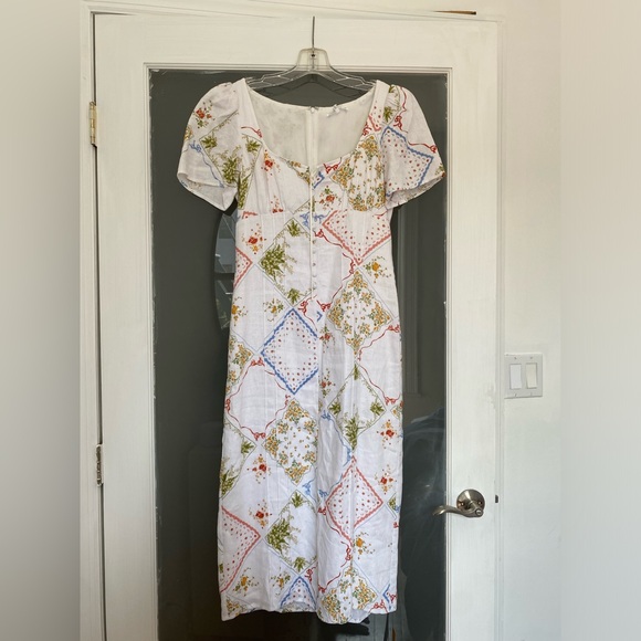 NWT Reformation Pierce Linen Dress Size 6 - Picture 4 of 10